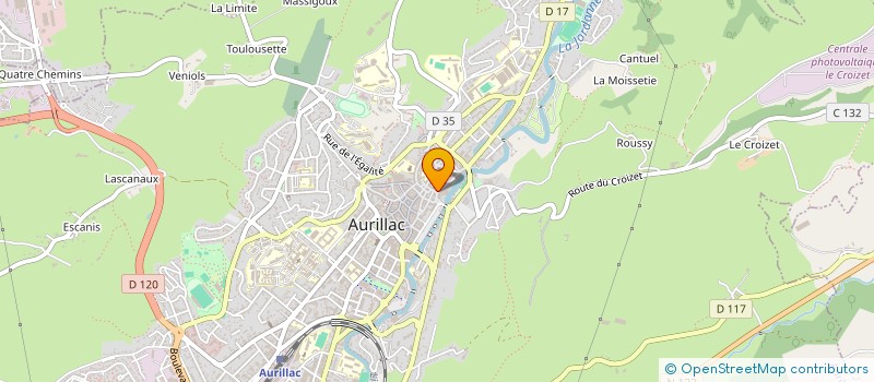 localisation de l'entreprise MONSIEUR GILLES AUDIFAX à AURILLAC