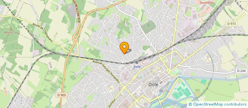 localisation de l'entreprise MONSIEUR GILLES AUTHIER à DOLE