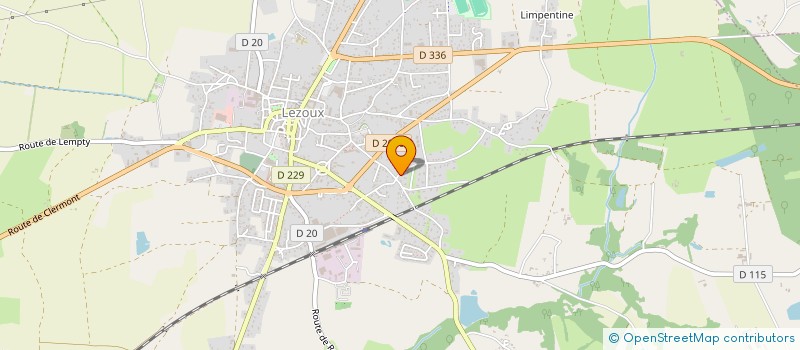 localisation de l'entreprise MONSIEUR GILLES AUZANCE  LEZOUX