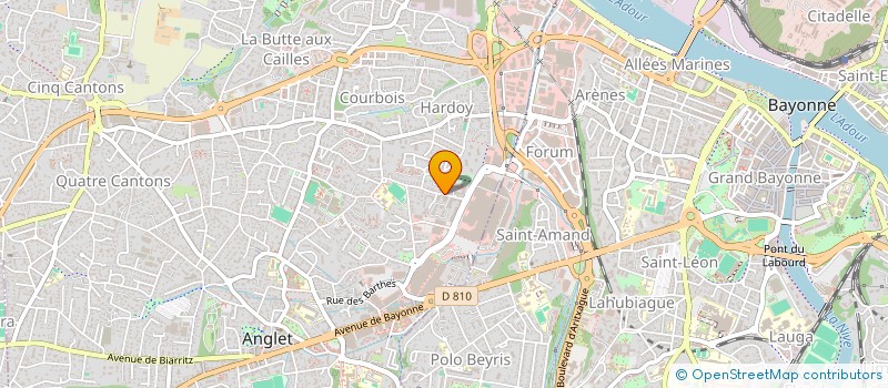 localisation de l'entreprise MONSIEUR GILLES AUZOU  ANGLET