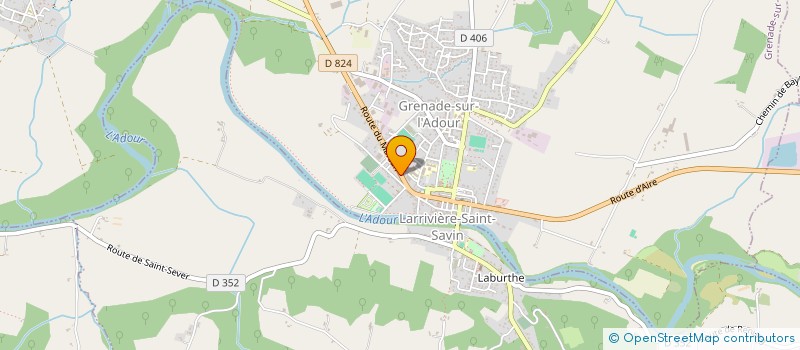 localisation de l'entreprise MONSIEUR GILLES AVELINE  GRENADE-SUR-L'ADOUR