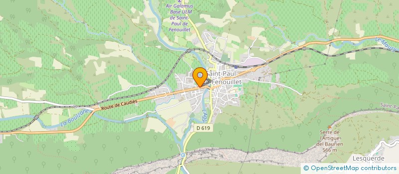 localisation de l'entreprise MONSIEUR GILLES AVONDE  SAINT-PAUL-DE-FENOUILLET