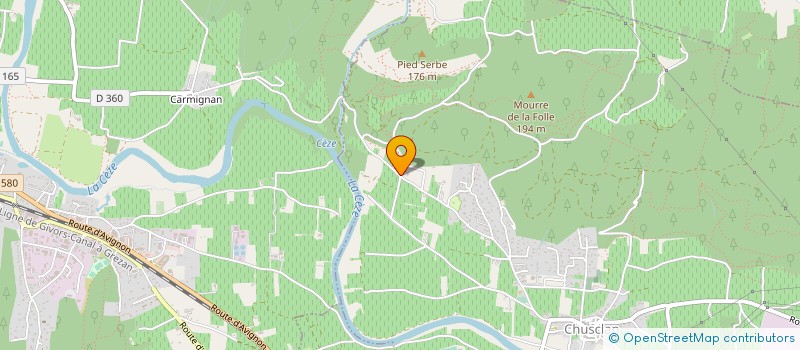 localisation de l'entreprise MONSIEUR GILLES AZNAR  CHUSCLAN