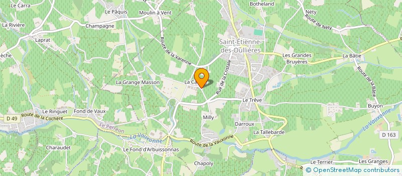 localisation de l'entreprise MONSIEUR GILLES BABLET  SAINT-ETIENNE-DES-OULLIERES