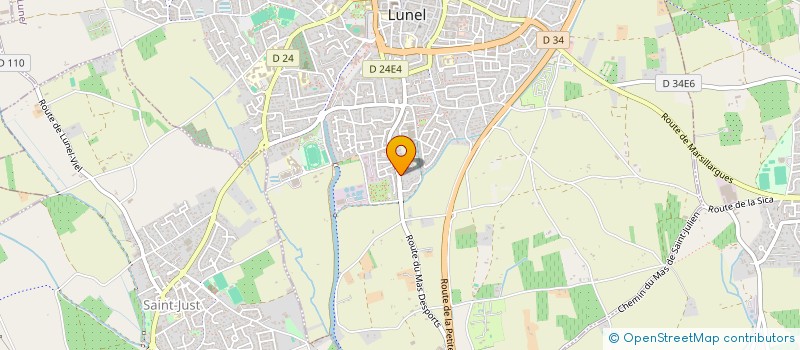 localisation de l'entreprise MONSIEUR GILLES BACCOU  LUNEL