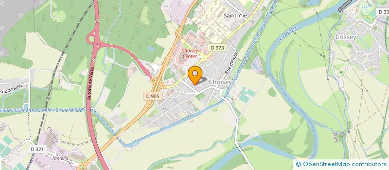 localisation de l'entreprise MONSIEUR GILLES BACHELET à CHOISEY