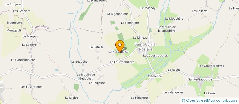 localisation de l'entreprise MONSIEUR GILLES BACLE à SAINT-CYR-LA-ROSIERE