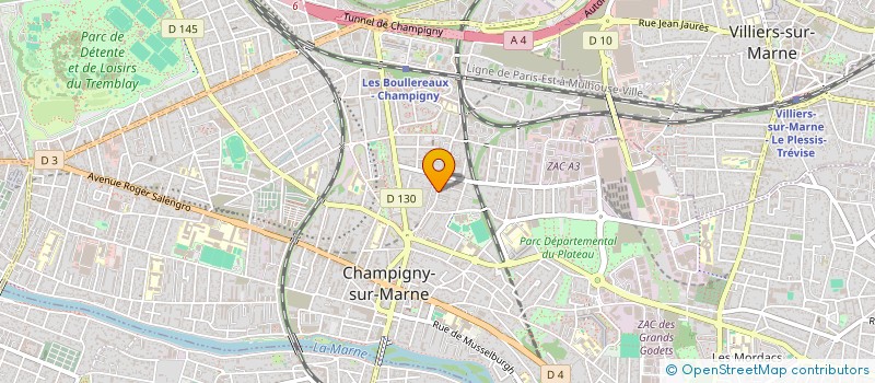 localisation de l'entreprise MONSIEUR GILLES BAILLET à CHAMPIGNY-SUR-MARNE