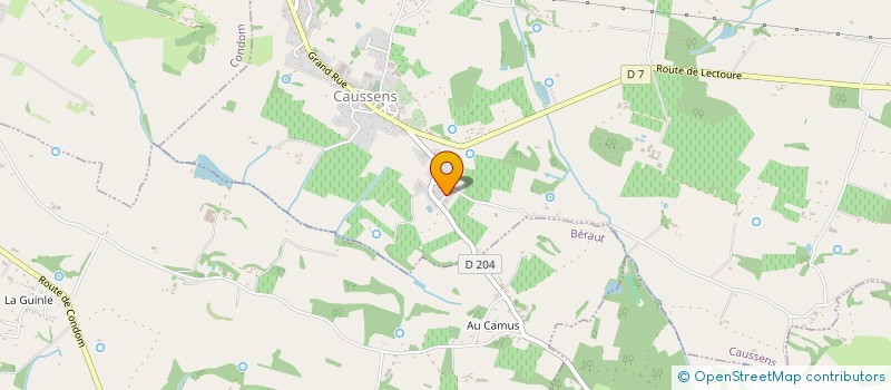 localisation de l'entreprise MONSIEUR GILLES BAJOLLE  CAUSSENS