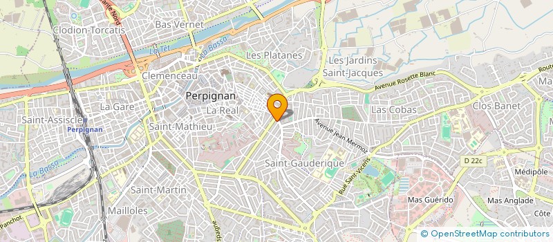 localisation de l'entreprise MONSIEUR GILLES BALALUD DE SAINT-JEAN  PERPIGNAN