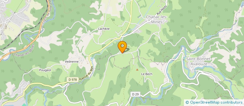 localisation de l'entreprise MONSIEUR GILLES BALLETTA  CHANAC-LES-MINES