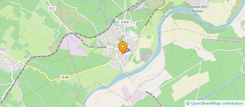 localisation de l'entreprise MONSIEUR GILLES BANTREIL  BROUILLA