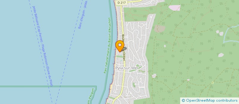 localisation de l'entreprise MONSIEUR GILLES BAQUEY  LA TESTE-DE-BUCH