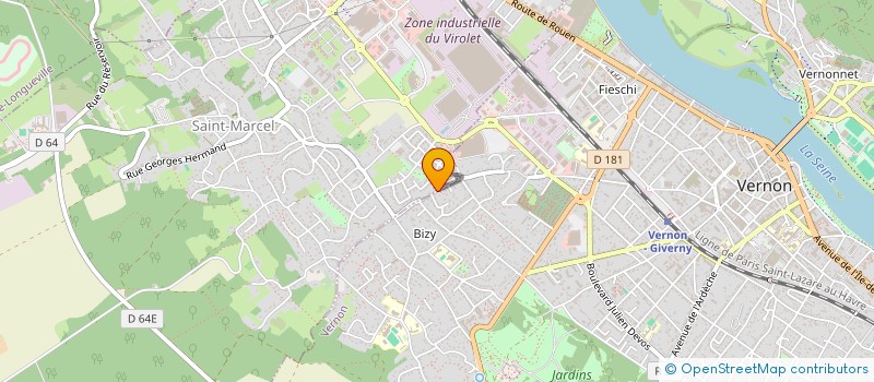 localisation de l'entreprise MONSIEUR GILLES BARBERO  VERNON