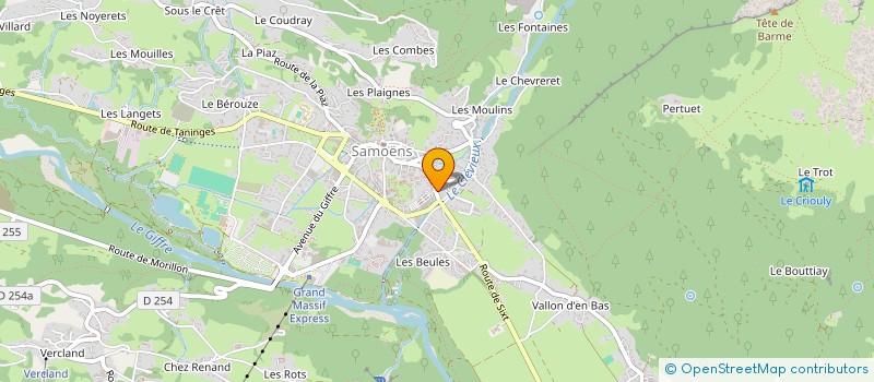 localisation de l'entreprise MONSIEUR GILLES BARBIER  SAMOENS