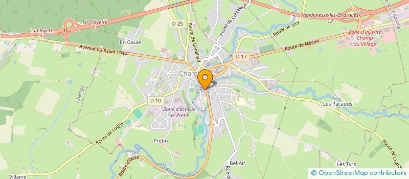 localisation de l'entreprise MONSIEUR GILLES BARBIER  CHAROLLES