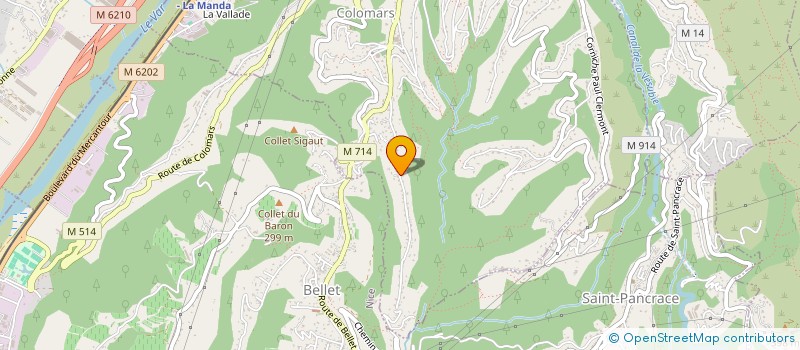 localisation de l'entreprise MONSIEUR GILLES BAREL  COLOMARS