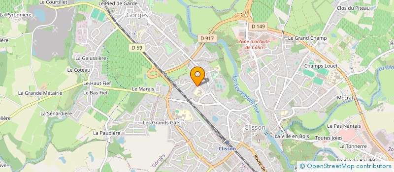 localisation de l'entreprise MONSIEUR GILLES BARNABE  CLISSON