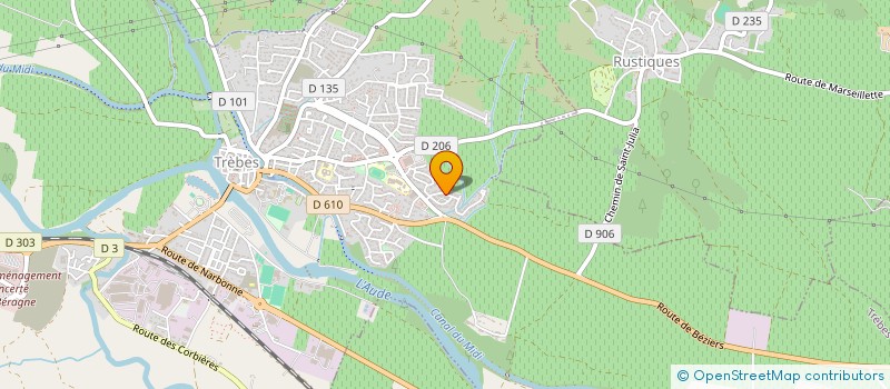 localisation de l'entreprise MONSIEUR GILLES BARON  TREBES