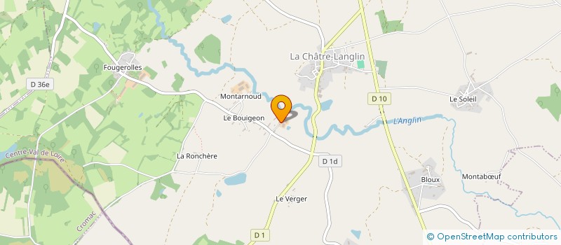 localisation de l'entreprise MONSIEUR GILLES BARRAUD à LA CHATRE-LANGLIN