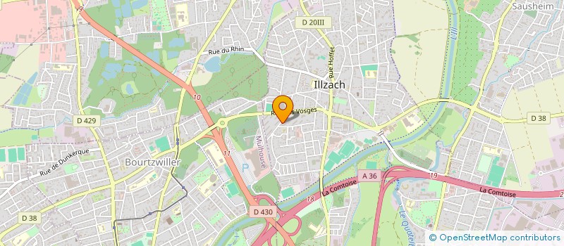 localisation de l'entreprise MONSIEUR GILLES BARUSSAUD  ILLZACH