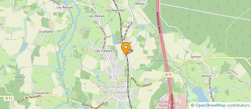 localisation de l'entreprise MONSIEUR GILLES BASSAN  DOMMARTIN-LES-CUISEAUX