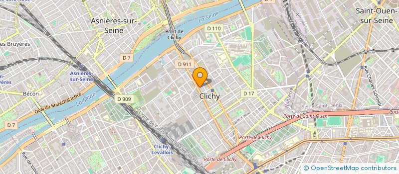 localisation de l'entreprise MONSIEUR GILLES BATAILLE à CLICHY