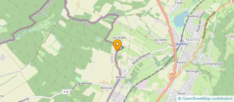 localisation de l'entreprise MONSIEUR GILLES BAUD  SAINT-CERGUES