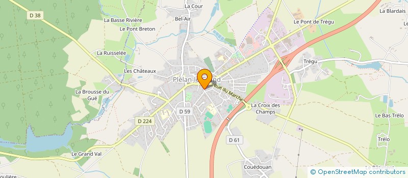 localisation de l'entreprise MONSIEUR GILLES BAUDE à PLELAN-LE-GRAND