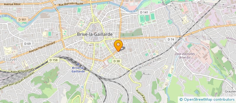 localisation de l'entreprise MONSIEUR GILLES BAUDIN  BRIVE-LA-GAILLARDE