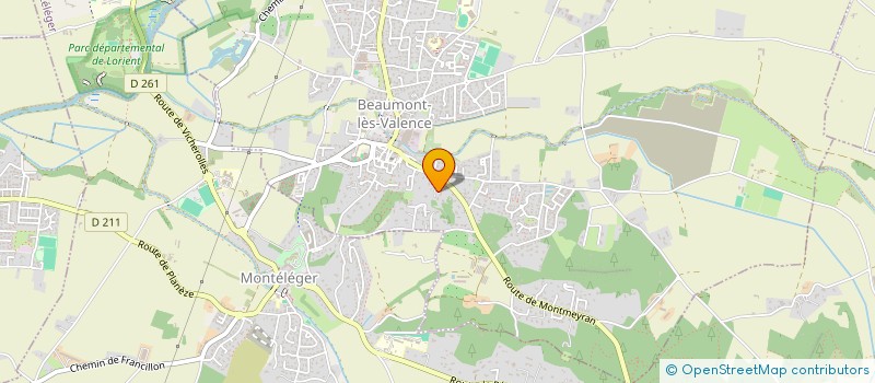 localisation de l'entreprise MONSIEUR GILLES BAUDY  BEAUMONT-LES-VALENCE