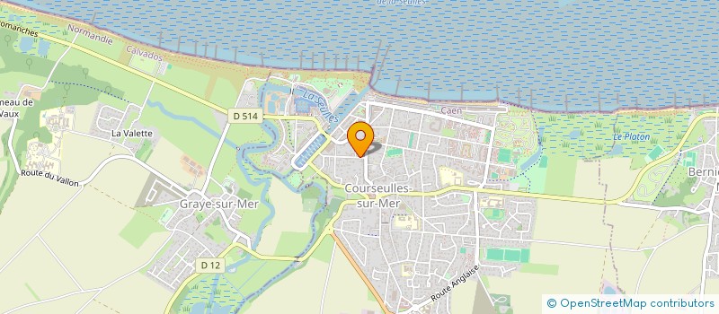 localisation de l'entreprise MONSIEUR GILLES BAZIN  COURSEULLES-SUR-MER