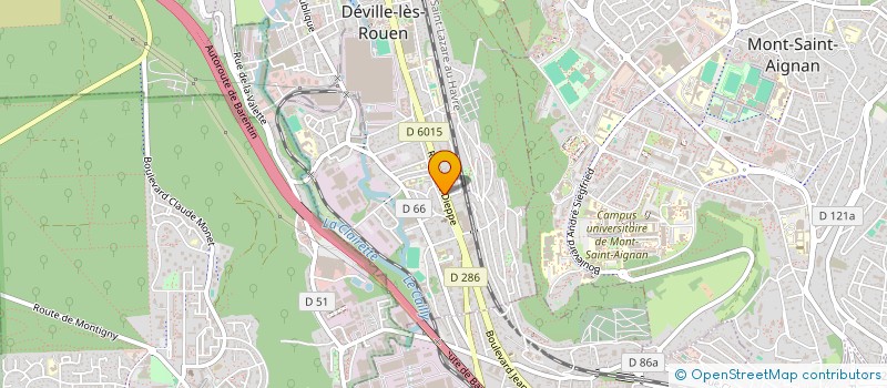 localisation de l'entreprise MONSIEUR GILLES BAZIRE  DEVILLE-LES-ROUEN