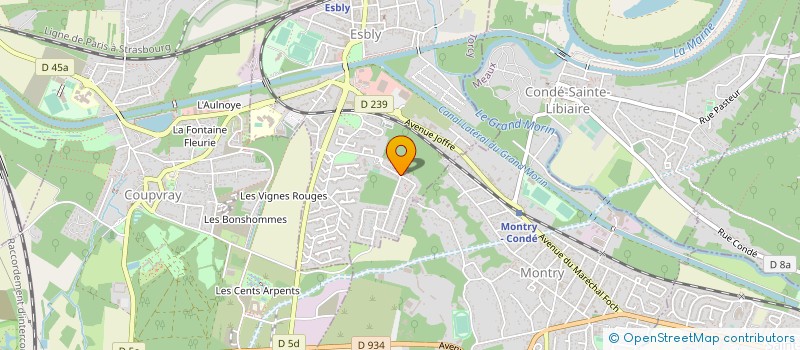 localisation de l'entreprise MONSIEUR GILLES BEAUBIGNY à ESBLY