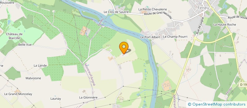 localisation de l'entreprise MONSIEUR GILLES BEAUPERE à MONTREUIL JUIGNE