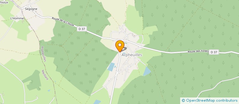 localisation de l'entreprise MONSIEUR GILLES BELIN  ARPHEUILLES