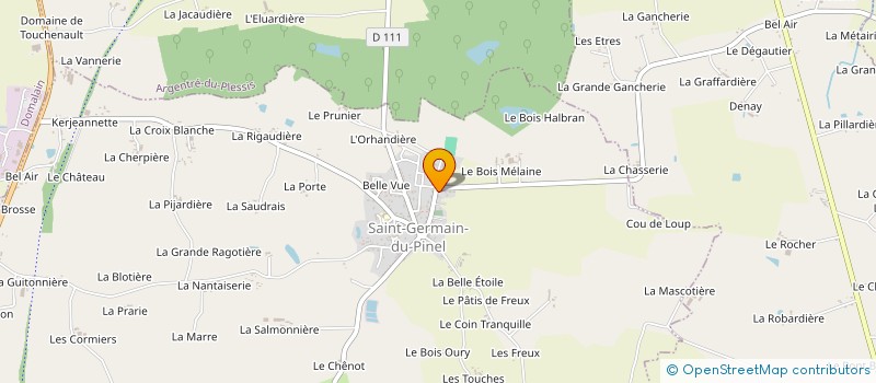 localisation de l'entreprise MONSIEUR GILLES BELLIER  SAINT-GERMAIN-DU-PINEL