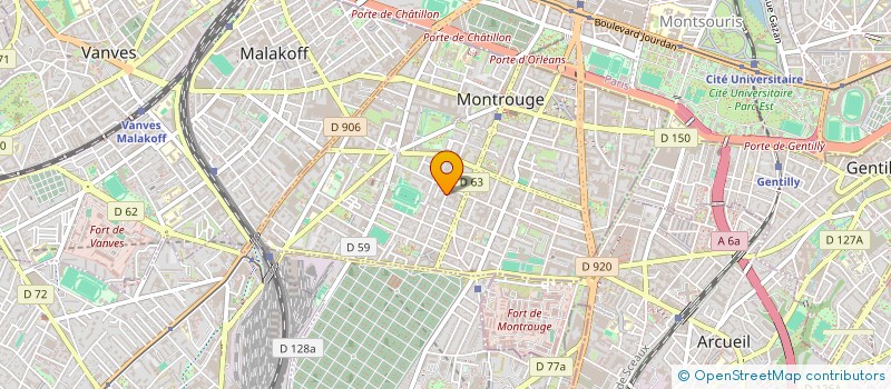 localisation de l'entreprise MONSIEUR GILLES BELLONI à MONTROUGE