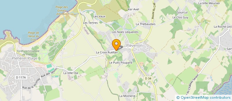 localisation de l'entreprise MONSIEUR GILLES-BENOIT TREVETIN  PLEVENON