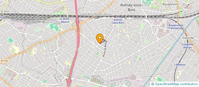 localisation de l'entreprise MONSIEUR GILLES BENTIN  AULNAY-SOUS-BOIS