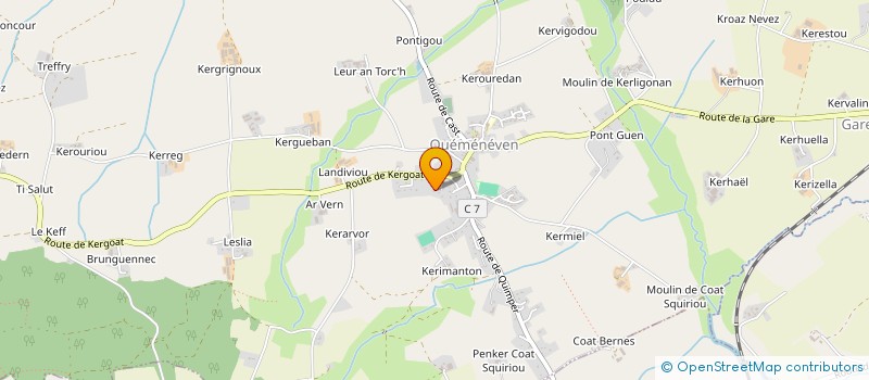 localisation de l'entreprise MONSIEUR GILLES BEON  QUEMENEVEN