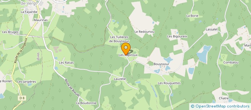 localisation de l'entreprise MONSIEUR GILLES BERA  VERGT