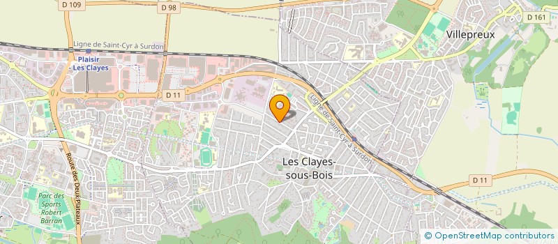 localisation de l'entreprise MONSIEUR GILLES BERGOIN à LES CLAYES-SOUS-BOIS