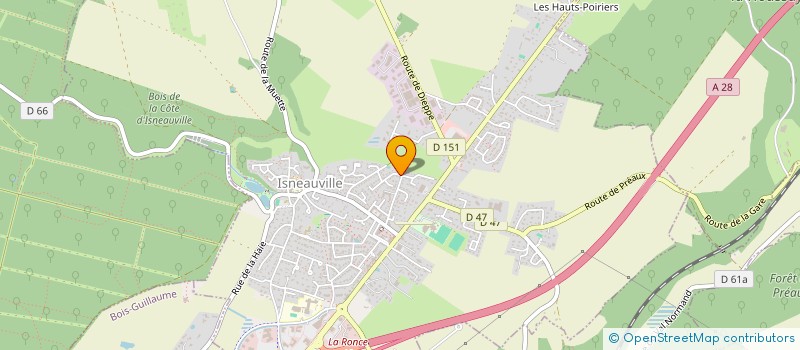localisation de l'entreprise MONSIEUR GILLES BERLAND  ISNEAUVILLE