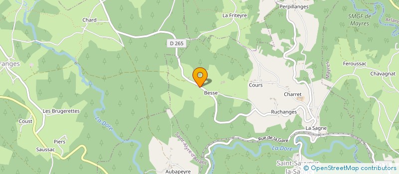 localisation de l'entreprise MONSIEUR GILLES BERNARD  SAINT-BONNET-LE-BOURG