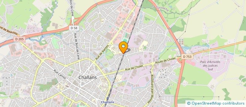 localisation de l'entreprise MONSIEUR GILLES BERNARD  SOULLANS