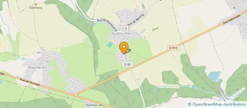 localisation de l'entreprise MONSIEUR GILLES BERNARD  GUENVILLER