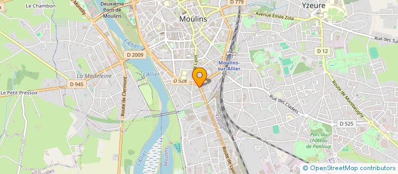 localisation de l'entreprise MONSIEUR GILLES BERNARD  MOULINS