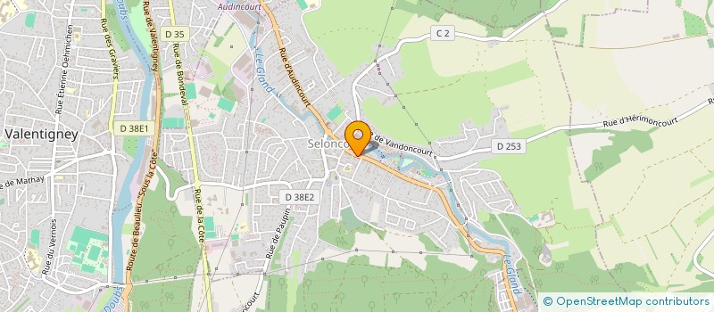 localisation de l'entreprise MONSIEUR GILLES BERNARD  SELONCOURT