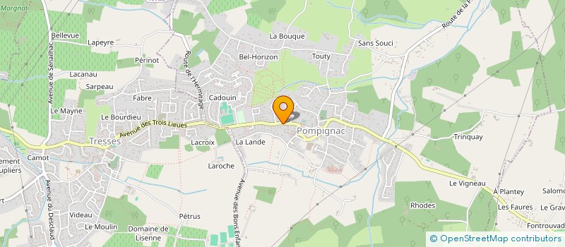 localisation de l'entreprise MONSIEUR GILLES BERNARD à POMPIGNAC
